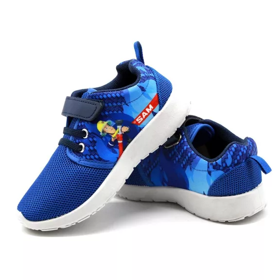 Sam a tűzoltó tépőzáras sportcipő kék
