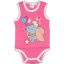 Dumbós bébi ujjatlan body rózsaszín