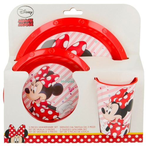 Minnie egeres műanyag étkészlet