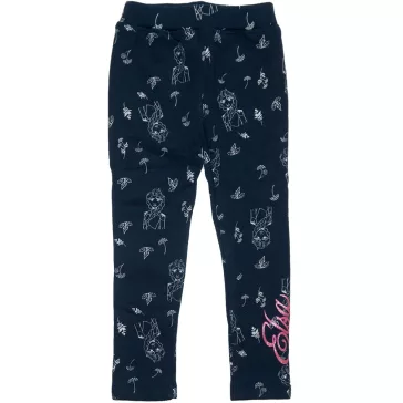 Jégvarázsos vastag téli leggings sötétkék