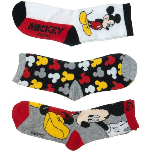 Mickey Egeres 3 darabos zokni csomag
