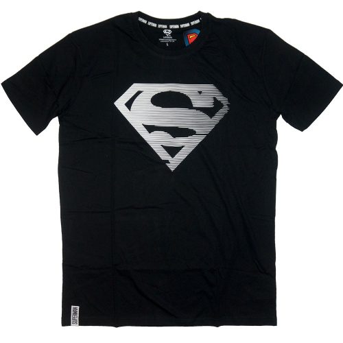 Superman férfi póló fekete M-XXL