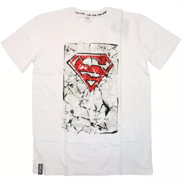 Superman férfi póló fehér M-XXL