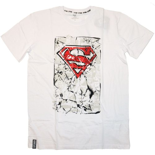 Superman férfi póló fehér M-XXL