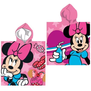 Minnie Egeres poncsó törölköző rózsaszín