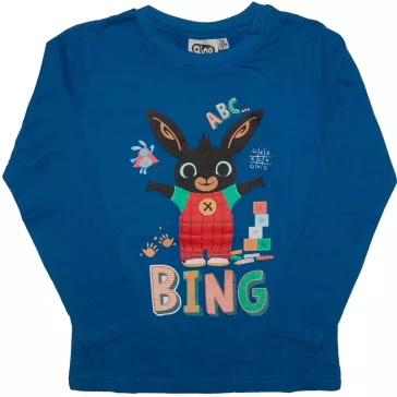 Bing hosszúujjas póló sötétkék 92-122