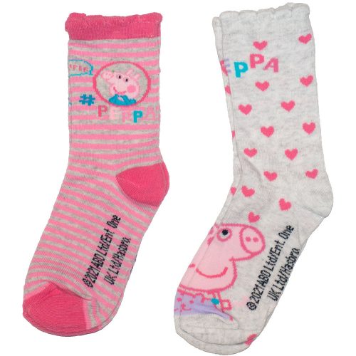 Peppa malacos kislány zokni 2 db