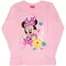 Minnie Mouse hosszú ujjú póló virágokkal rózsaszín