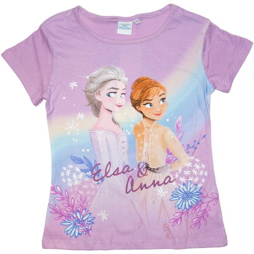 Jégvarázs Frozen póló Elsa Anna lila