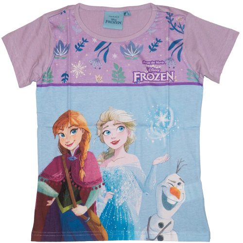 Jégvarázs Frozen póló Elsa Anna lila