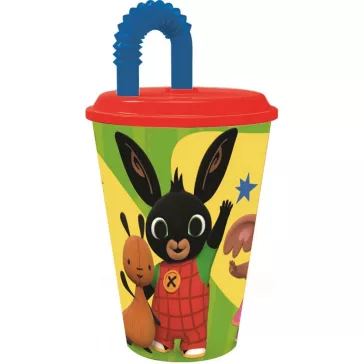 Bing nyuszis szívószálas pohár