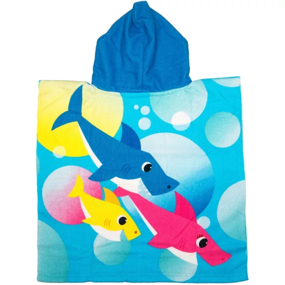Baby Shark gyerek poncsó törölköző 