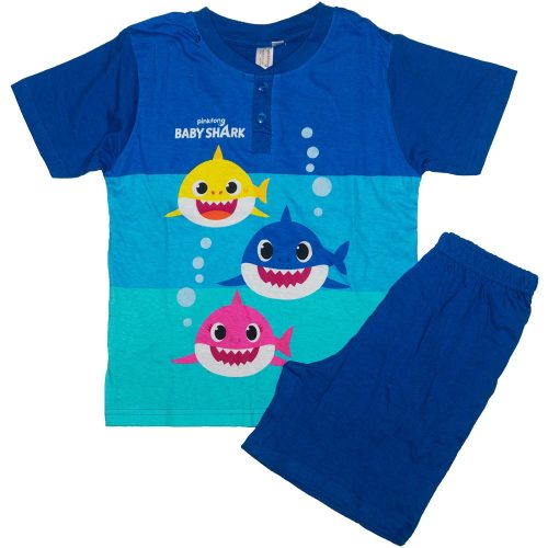 Baby Shark nyári pizsama kék