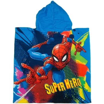 Pókember gyerek poncsó törölköző 