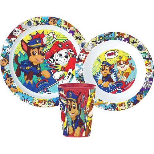 Paw Patrol micro műanyag étkészlet