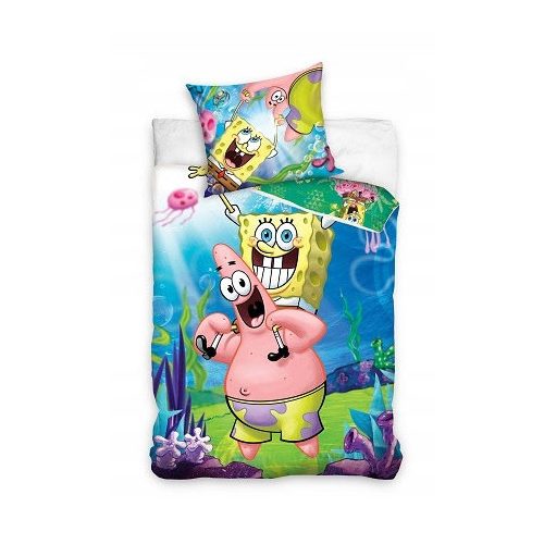 SpongyaBob ágyneműhuzat garnitúra kék