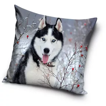 Kutyás díszpárna Husky