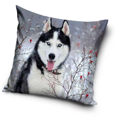 Kutyás díszpárna Husky
