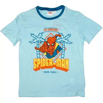 Pókember rövid ujjú póló világoskék