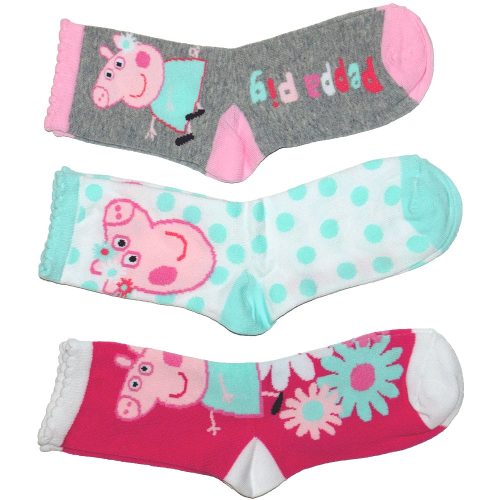 Peppa malac kislány zokni 3 pár
