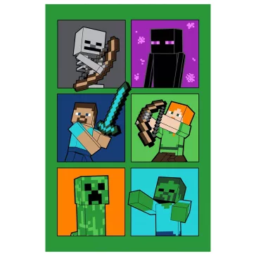 Minecraft polár pléd 
