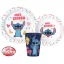 Lili és Stitch műanyag étkészlet