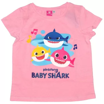 Baby Shark kislány póló rózsaszín