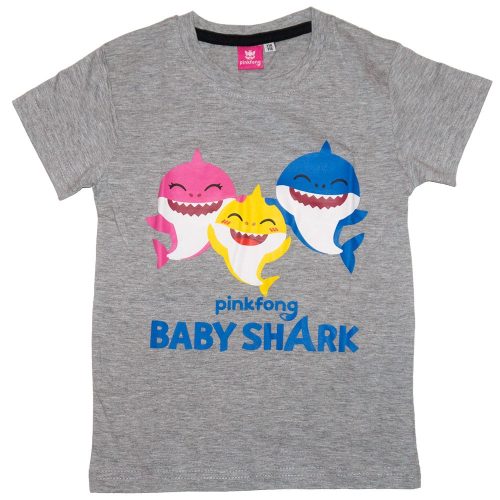 Baby Shark gyerek póló szürke