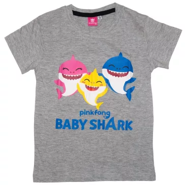 Baby Shark gyerek póló szürke