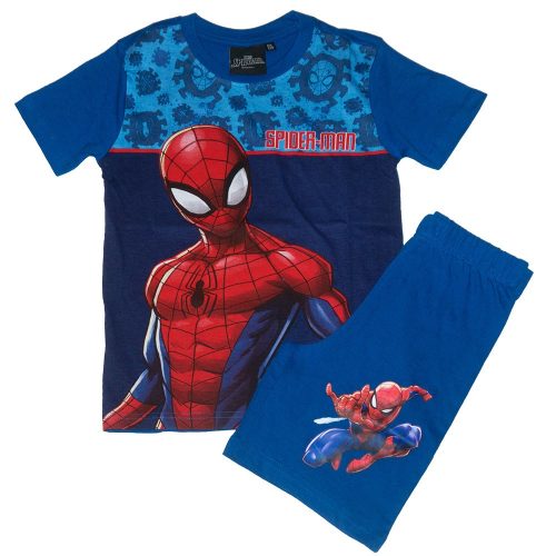 Pókember Spiderman rövid pizsama kék