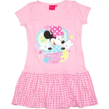 Minnie Egeres pamut ruha rózsaszín