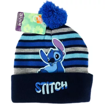 Stitch bojtos kötött sapka fiúknak