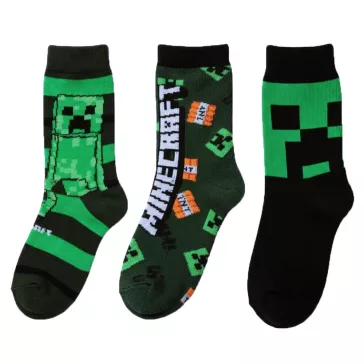 Minecraft zokni 3 pár