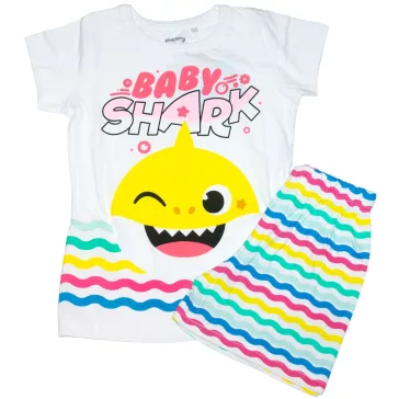Baby Shark nyári pizsama kislányoknak