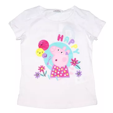 Peppa Malacos kislány póló fehér